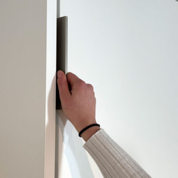 Mod. Versia French 140 cm - Lit double escamotable Versia argile 140 cm