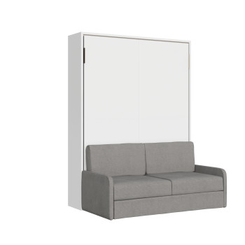 Mod. Versia French 140 avec canapé - Lit double escamotable français 140 Versia avec canapé argile