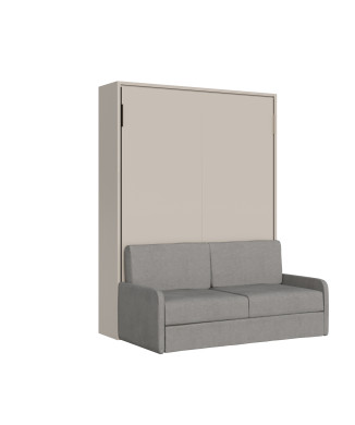 Mod. Versia lit double 160 avec canapé - Versia lit double escamotable 160 avec canapé couleur argile