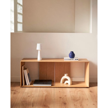 Petit module bibliothèque plaqué Litto 101 x 38 cm