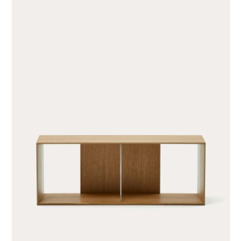 Petit module bibliothèque plaqué Litto 101 x 38 cm