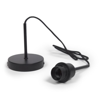 Plafonnier Fulvia avec structure en métal et finition noire