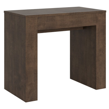 Nouvelle Console Extra - Table console extensible 90x49/307 cm Frêne Extra blanc avec rallonges intérieures