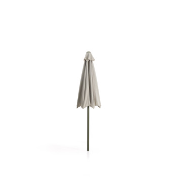 Parasol Milna beige à mât central et structure en acier