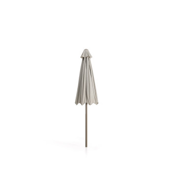 Parasol Milna beige à mât central et structure en acier