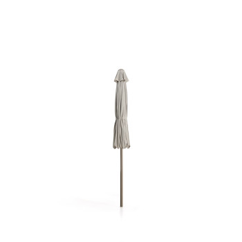 Parasol Milna beige à mât central et structure en acier