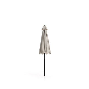 Parasol Milna beige à mât central et structure en acier