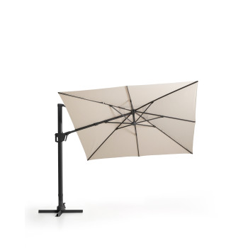 Parapluie Noli beige excentrique avec structure en aluminium