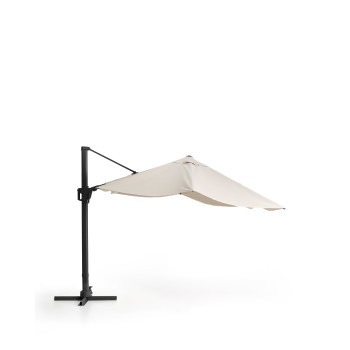 Parapluie Noli beige excentrique avec structure en aluminium