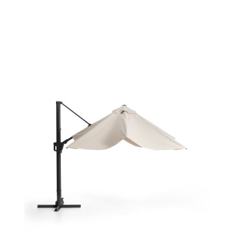 Parapluie Noli beige excentrique avec structure en aluminium
