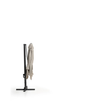 Parapluie Noli beige excentrique avec structure en aluminium