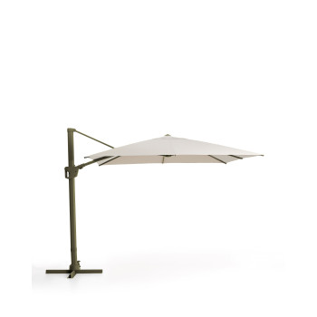 Parapluie Noli beige excentrique avec structure en aluminium