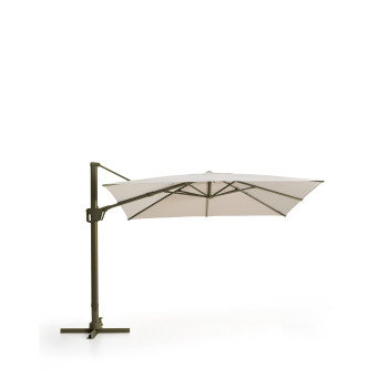 Parapluie Noli beige excentrique avec structure en aluminium