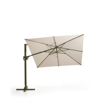 Parapluie Noli beige excentrique avec structure en aluminium