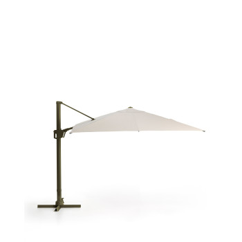 Parapluie Noli beige excentrique avec structure en aluminium