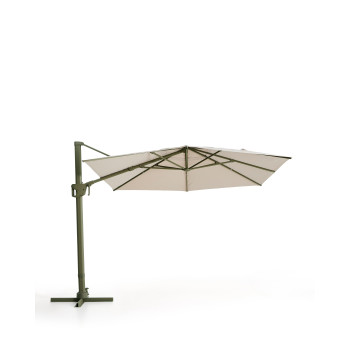 Parapluie Noli beige excentrique avec structure en aluminium