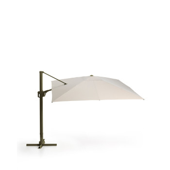 Parapluie Noli beige excentrique avec structure en aluminium