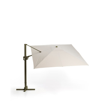 Parapluie Noli beige excentrique avec structure en aluminium