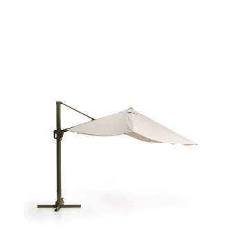 Parapluie Noli beige excentrique avec structure en aluminium