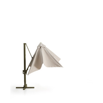 Parapluie Noli beige excentrique avec structure en aluminium