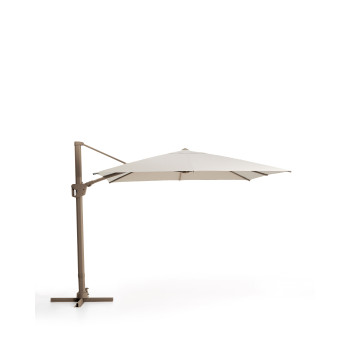 Parapluie Noli beige excentrique avec structure en aluminium