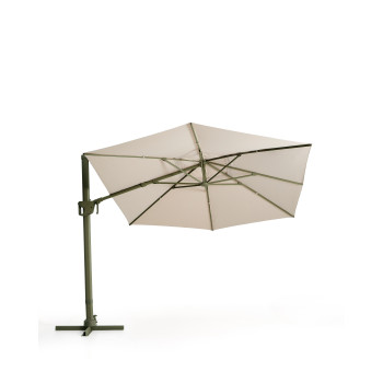 Parapluie Noli beige excentrique avec structure en aluminium