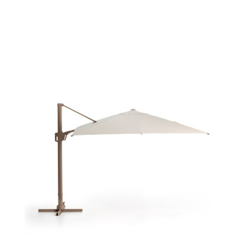 Parapluie Noli beige excentrique avec structure en aluminium
