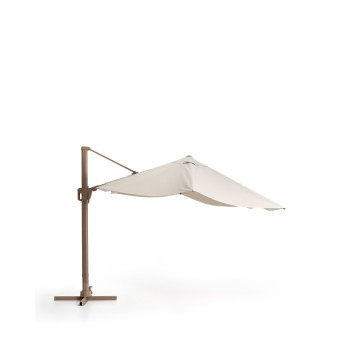 Parapluie Noli beige excentrique avec structure en aluminium