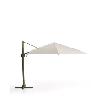 Parapluie Noli beige excentrique avec structure en aluminium