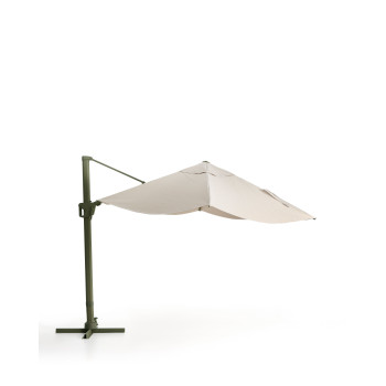 Parapluie Noli beige excentrique avec structure en aluminium