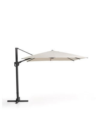 Parapluie Noli beige excentrique avec structure en aluminium