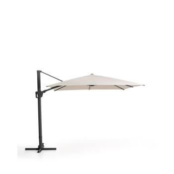 Parapluie Noli beige excentrique avec structure en aluminium