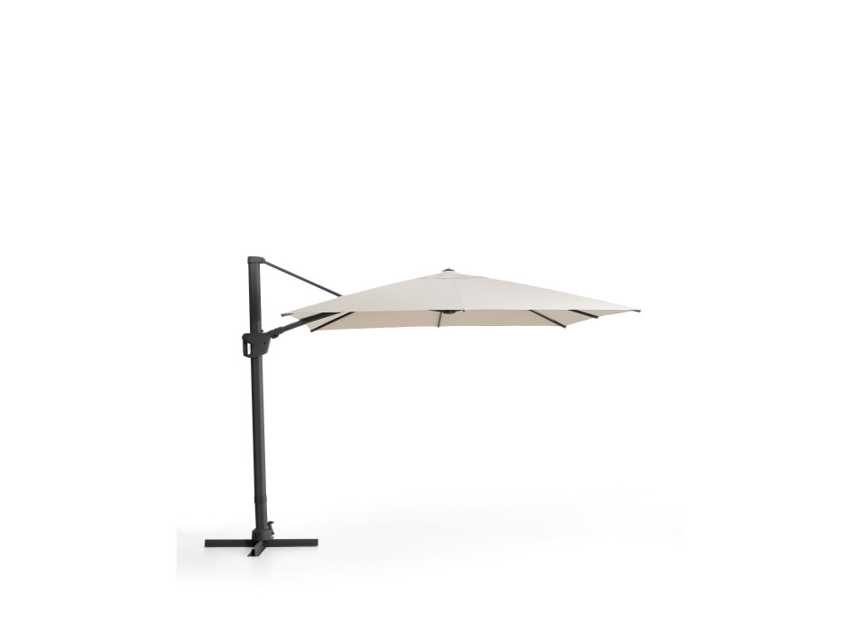 Parapluie Noli beige excentrique avec structure en aluminium
