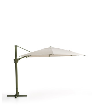 Parapluie Noli beige excentrique avec structure en aluminium