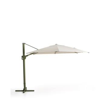 Parapluie Noli beige excentrique avec structure en aluminium