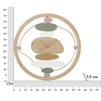 HORLOGE MURALE COLORÉE