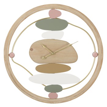 HORLOGE MURALE COLORÉE