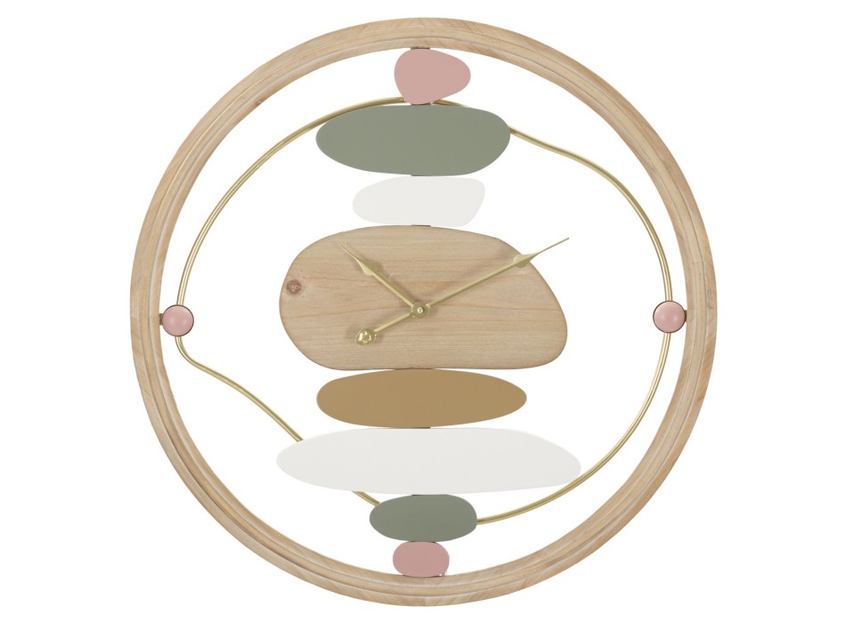 HORLOGE MURALE COLORÉE