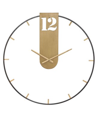 HORLOGE MURALE DORÉE