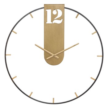 HORLOGE MURALE DORÉE