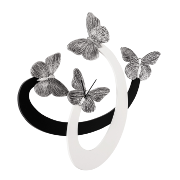 Horloge BUTTERFLIES SILVER P4796 PINTDECOR