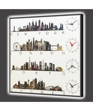 Montre LUMINEUSE VILLE DU MONDE GL6798 PINTDECOR