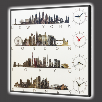 Montre LUMINEUSE VILLE DU MONDE GL6798 PINTDECOR
