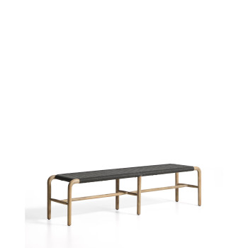 Banc Alipa en bois d'acacia massif et corde