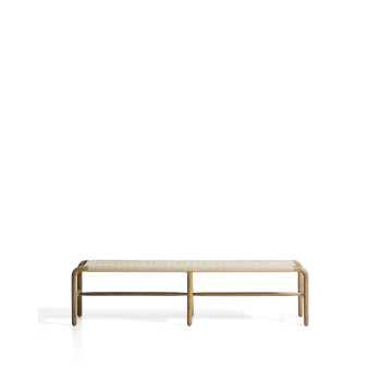 Banc Alipa en bois d'acacia massif et corde