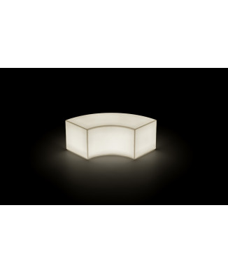 Banc modulaire TWIST, version lumineuse par Plust