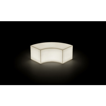 Banc modulaire TWIST, version lumineuse par Plust