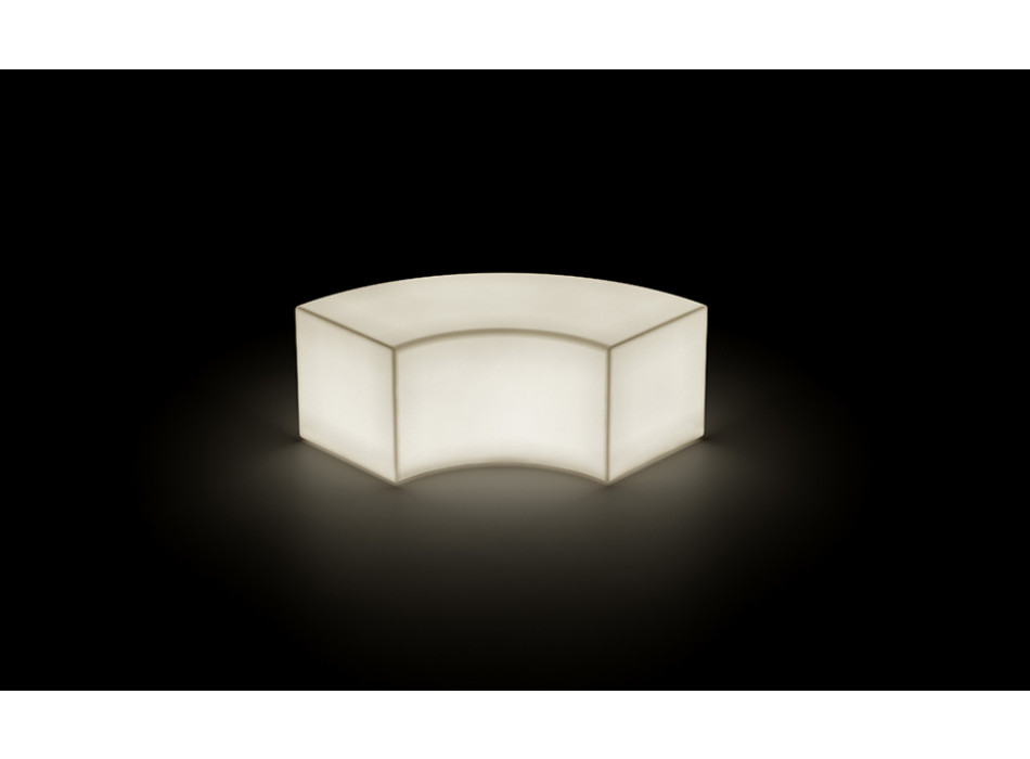 Banc modulaire TWIST, version lumineuse par Plust