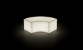 Banc modulaire TWIST, version lumineuse par Plust