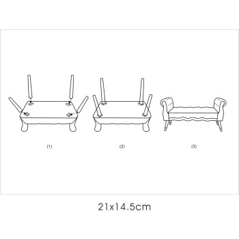 BANC PARIS CRÈME/OR